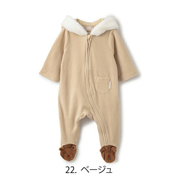 【セール30%OFF】プティマイン Xmasなりきりカバーオール (80cm) カバーオール 長袖 クリスマス サンタクロース トナカイ 仮装 クリスマスパーティ かわいい 冬 赤ちゃん ベビー 子供服 男の子 女の子 petit main【9544553】