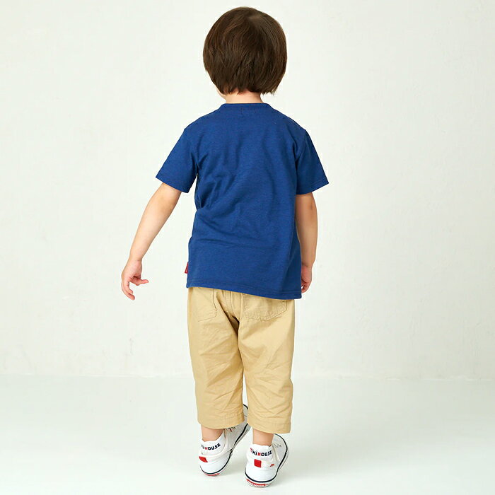 ミキハウス mikihouse ベア刺繍ワンポイント半袖Tシャツ (80cm-140cm) 日本製 トップス 半袖 Tシャツ 薄手 刺繍 無地 シンプル かわいい お揃い 春 夏 ベビー キッズ ジュニア 子供服 女の子 男の子 男女兼用【12-5224-682】