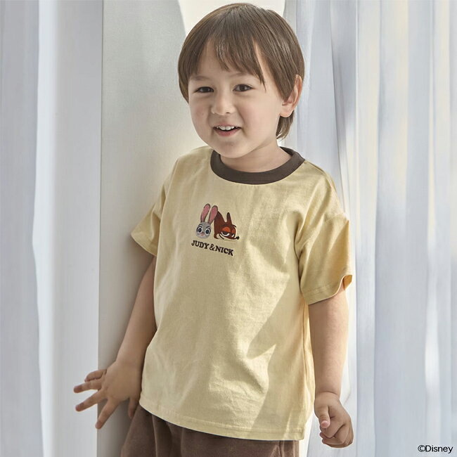【セール15%OFF】プティマイン【ズートピア/接触冷感】フェイスモチーフTシャツ (9...
