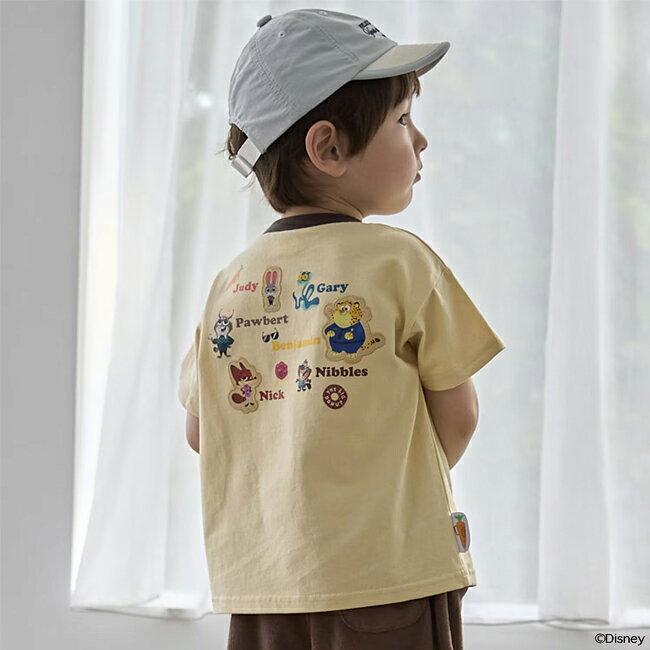 【セール15%OFF】プティマイン【ズートピア/接触冷感】フェイスモチーフTシャツ (9...