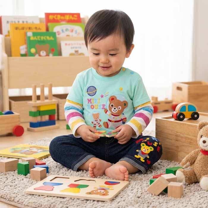 【セール30%OFF】 ミキハウス mikihouse プッチー7分丈スパッツ (90cm) ボトムス ...