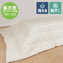 高密度生地を使用した洗える 防ダニ こたつ布団 長方形 185×235cm 105用 こたつ掛け こたつ中身 こたつ無地 NUDE ヌード ダニ防止 ダニ予防 軽量 コンパクト 洗濯 洗える 清潔 ベージュ KY-NUDE235