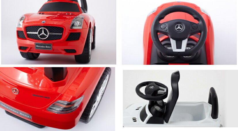 (ベビー足けり 乗用玩具 自動車) 乗用メルセデスベンツ SLS AMG ホワイト NEW