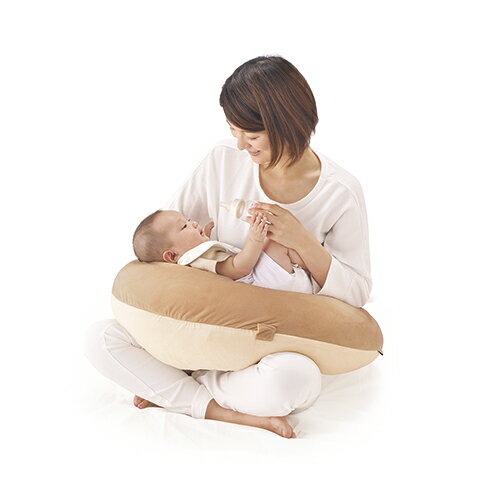 BB802 授乳クッション エールべべ・ギュット4WAY マシュマロ パステルブラウン