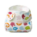 【送料無料・定形外郵便・代引不可】【布おむつ育児】ポリエステル100% おむつカバー アニマルフェイス 11-31043  50/60cm 【定番】シンク・ビー その1