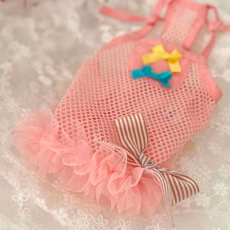 【全商品ポイント5倍】犬服 ワンピース キャミワンピース かわいい 涼しい ワンピース 小型犬用 女の子 ペット服 お出かけ ティアード 可愛い ドッグウェア ペットウェア お散歩 犬 ペット用スカート おしゃれ【着用動画付き】