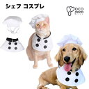 【エントリーで最大100%ポイントバック】犬服 猫服 ハロウィン コック コスプレ シェフ 仮装 料理人 コス コックコート コスチューム コック服 可愛い かわいい なりきり ペット 小型犬 猫服 撮影道具 着せやすい オシャレ お出かけ 撮影