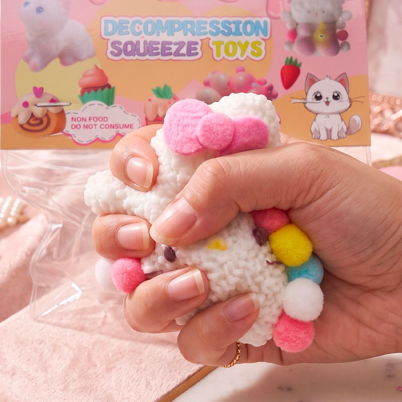 【全商品ポイント5倍】【お任せ★3個セット】スクイーズ お楽しみセット かわいい 猫 低反発 もちもち ふわふわ ストレス解消 おもちゃ スイーツ パン キッズ 子供 女の子 小学生 誕生日 プレゼント ギフト イベント 景品 まとめ買い pocopoco-10001800 職人手作り犬服のポコポコ サンプル画像2