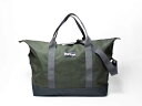 【BARBOUR/バブアー】Highfield Canvas Holdall・ハイフィールド キャンバス ホールドオール・ボストンバッグ・オリーブ/ネイビー　（国内未発売モデル！） その1