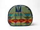 【PENDLETON/ペンドルトン】Half Moon Pouch・ハーフムーンポーチ/echo peaks sage (アメリカンネイティブ柄・アウトドア、フ...