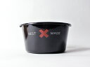 【BEST MADE/ベストメイド】Seamless & Steadfast Enamel Bowl / 新型ホーローボール・30オンス(約890ml) / ブラック　（ポーランド製・ニューヨークのお洒落なアウトドアストア オリジナルギア・エナメルテーブルウェア）