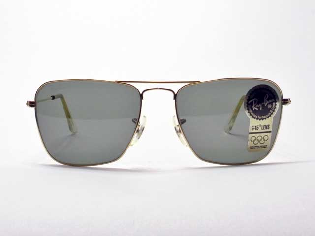 Hughes Black 60mm Teardrop Glass Lens Dead Stock Vintage Aviator Sunglass