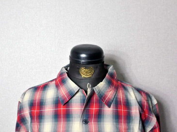 【RRL&CO./ダブルアールエル】2020SS Dead Stock / PLAID TWILL CAMP SHIRT/オンブレチェック・ボックスシャツ/レッド＆ブラック　（2020春モデルデッドストック・50s・ロカビリー・ヴィンテージ・ミリタリー）