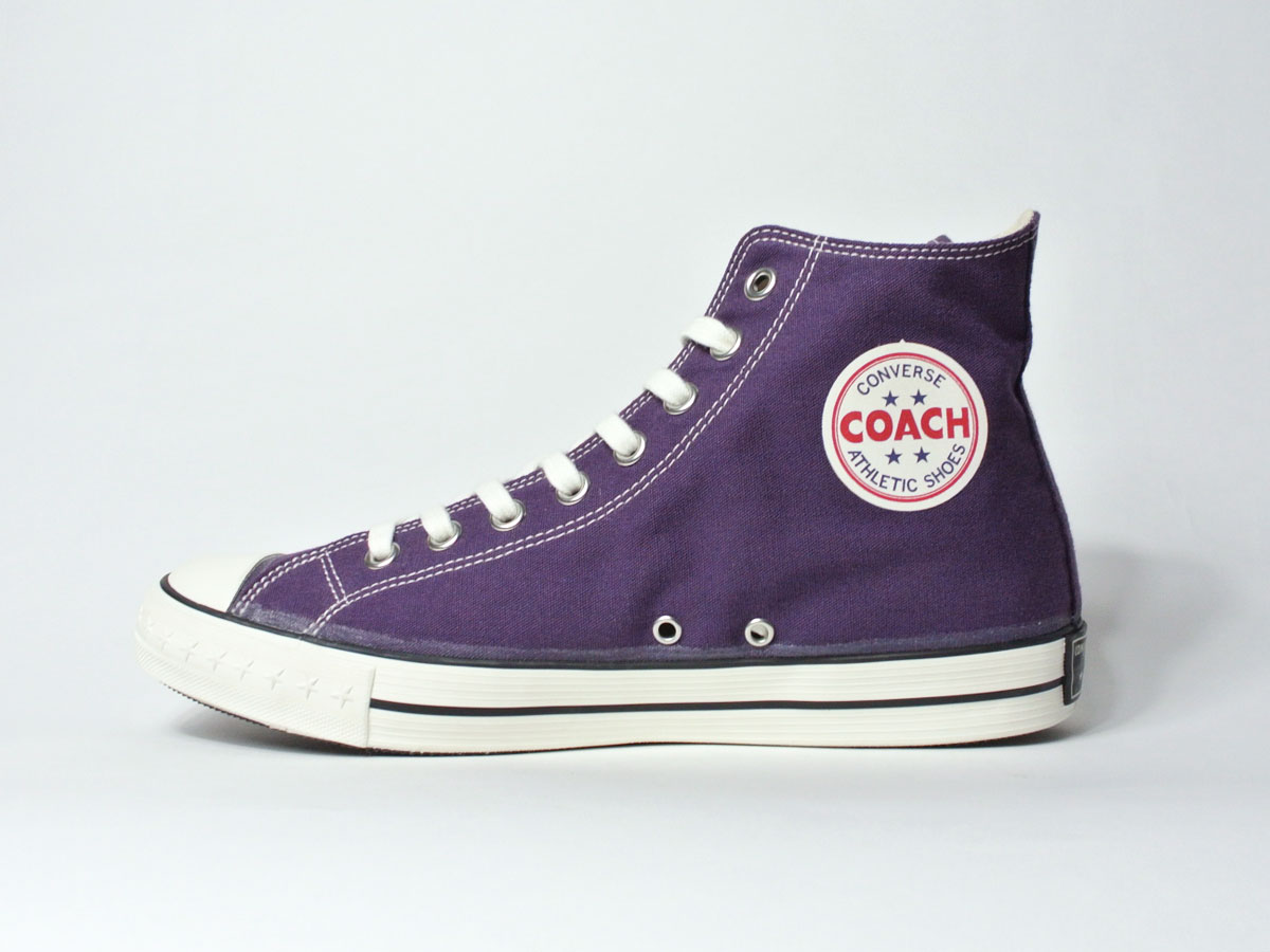 【CONVERSE ADDICT/コンバースアディクト】2020 AW Dead Stock COACH CANVAS HI 三ツ星復刻 コーチ キャンバス/PURPLE