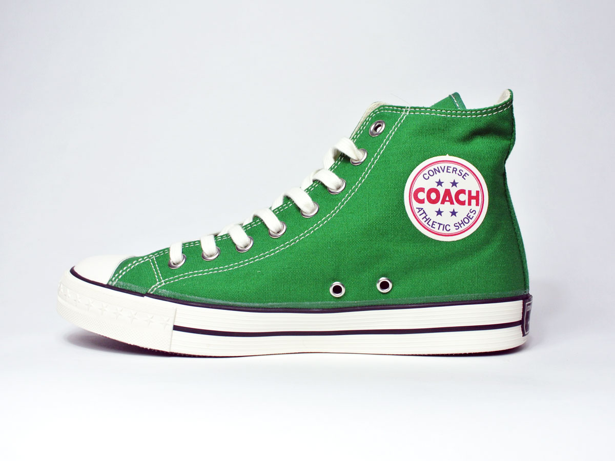 【CONVERSE ADDICT/コンバースアディクト】2020 AW デッドストック COACH CANVAS HI 三ツ星復刻 コーチ キャンバス/GREEN