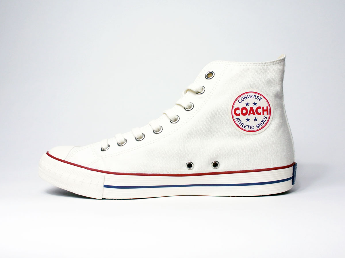 【CONVERSE ADDICT/コンバースアディクト】2020 AW Dead Stock COACH CANVAS HI 三ツ星復刻 コーチ キャンバス/WHITE