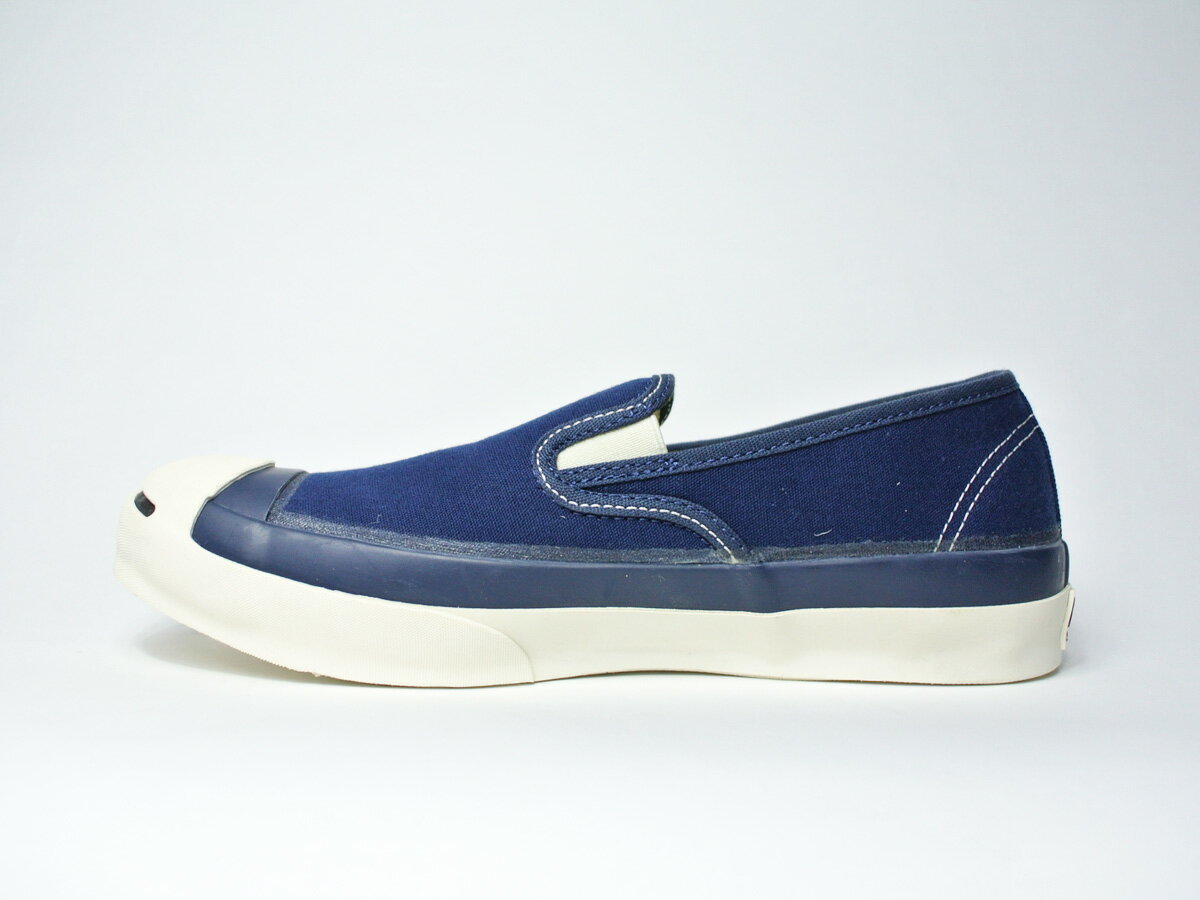 【CONVERSE ADDICT/コンバースアディクト】2016 AW Dead Stock JACK PURCELL CANVAS SLIP-ON 70年代復刻ジャックパーセル スリッポン/NAVY