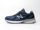 【NEW BALANCE/ニューバランス】U990NV4 MADE IN USAコレクション / ネイビー （国内未発売モデル U990GR4 新品 アメリカ製 M990V4）