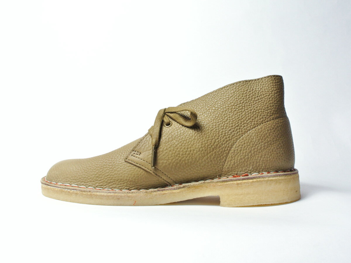 【Clarks Originals/クラークス オリジナルズ】2021Dead Stock Desert Boots / デザートブーツ グレインレザー / Dark olive （2021限定モデルデッドストック 日本未発売モデル）