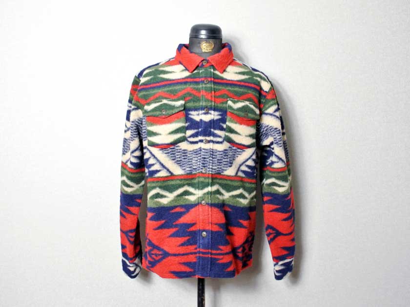 【RRL&CO./ダブルアールエル】2022AW Dead Stock / フリース オーバーシャツ・ジャガード織り・フリースジャケット・アメリカンネイティブ柄　（ヴィンテージ・ミリタリー）