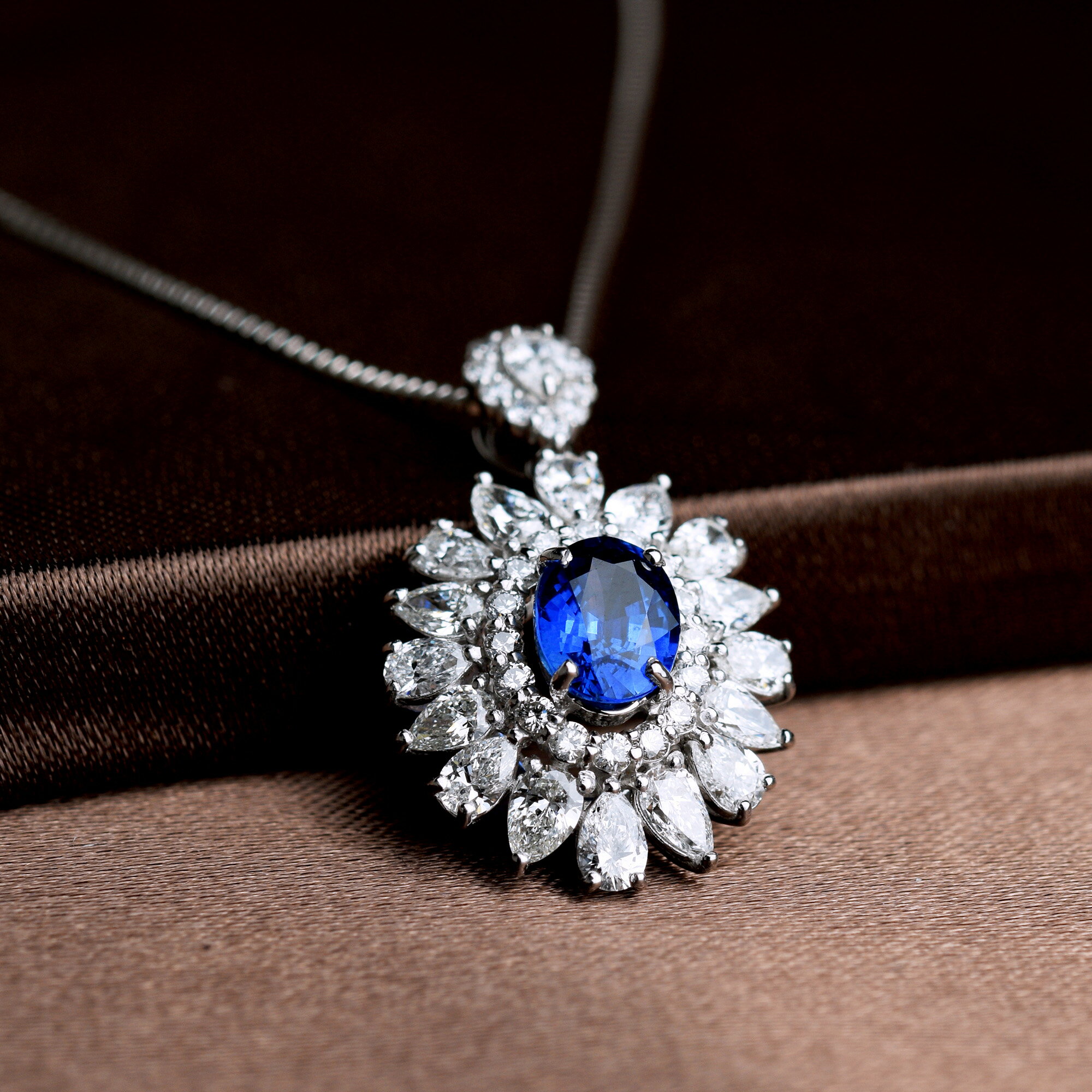 プラチナ900/850サファイアダ...