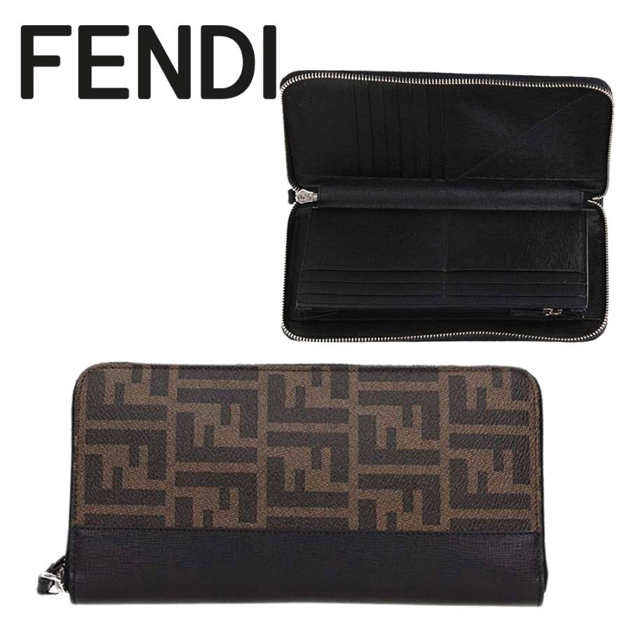 フェンディ 財布（メンズ） フェンディFENDI メンズ ロングジッパーウォレット 7M0191 X4U F0CRD 海外輸入新古品