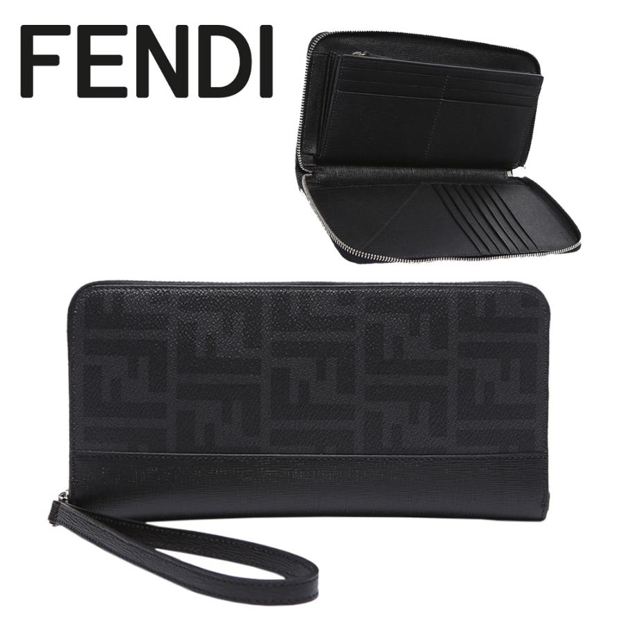 フェンディ 財布（メンズ） フェンディFENDI メンズ ロングジッパーウォレット 7M0191 X4U F0D7N 海外輸入新古品