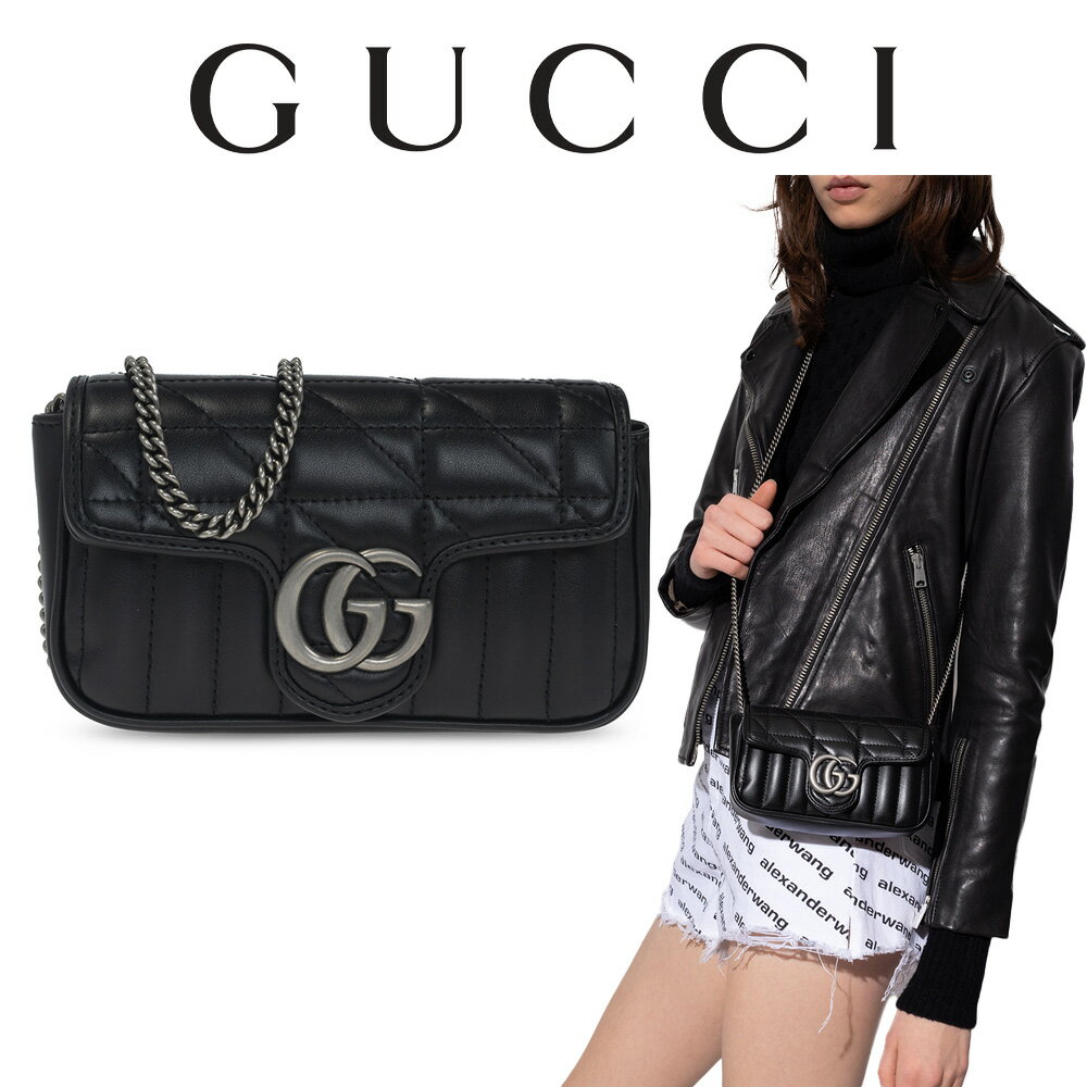 Ob` GUCCI BLACK 'GG }[g X[p[ ~j' V_[obO 476433 DTD5N 1000 COAVÕi