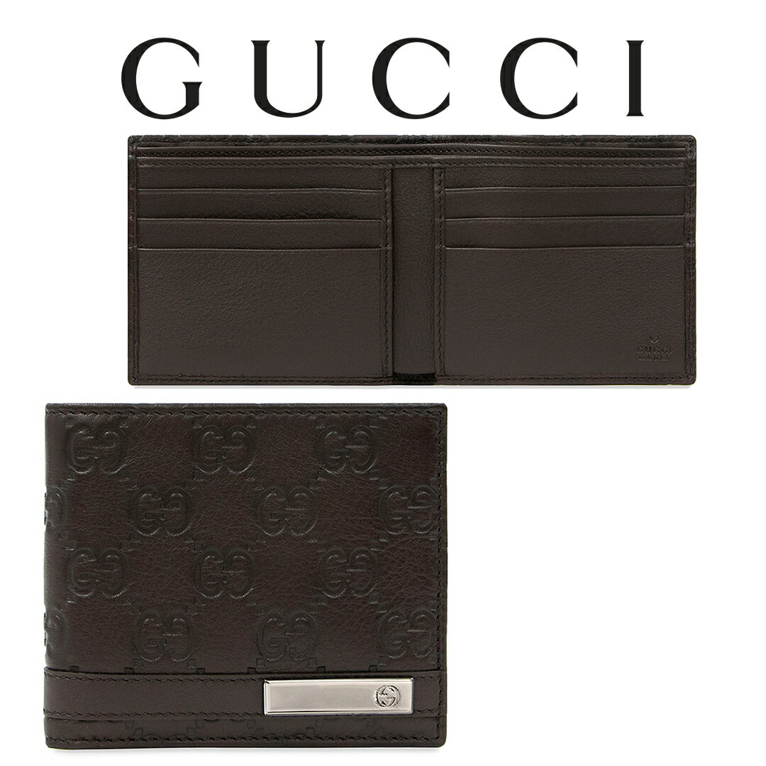 グッチ 革二つ折り財布 メンズ グッチ GUCCI メンズ 二つ折り財布 グッチシマ 233100 AA61R 2019 海外輸入新古品