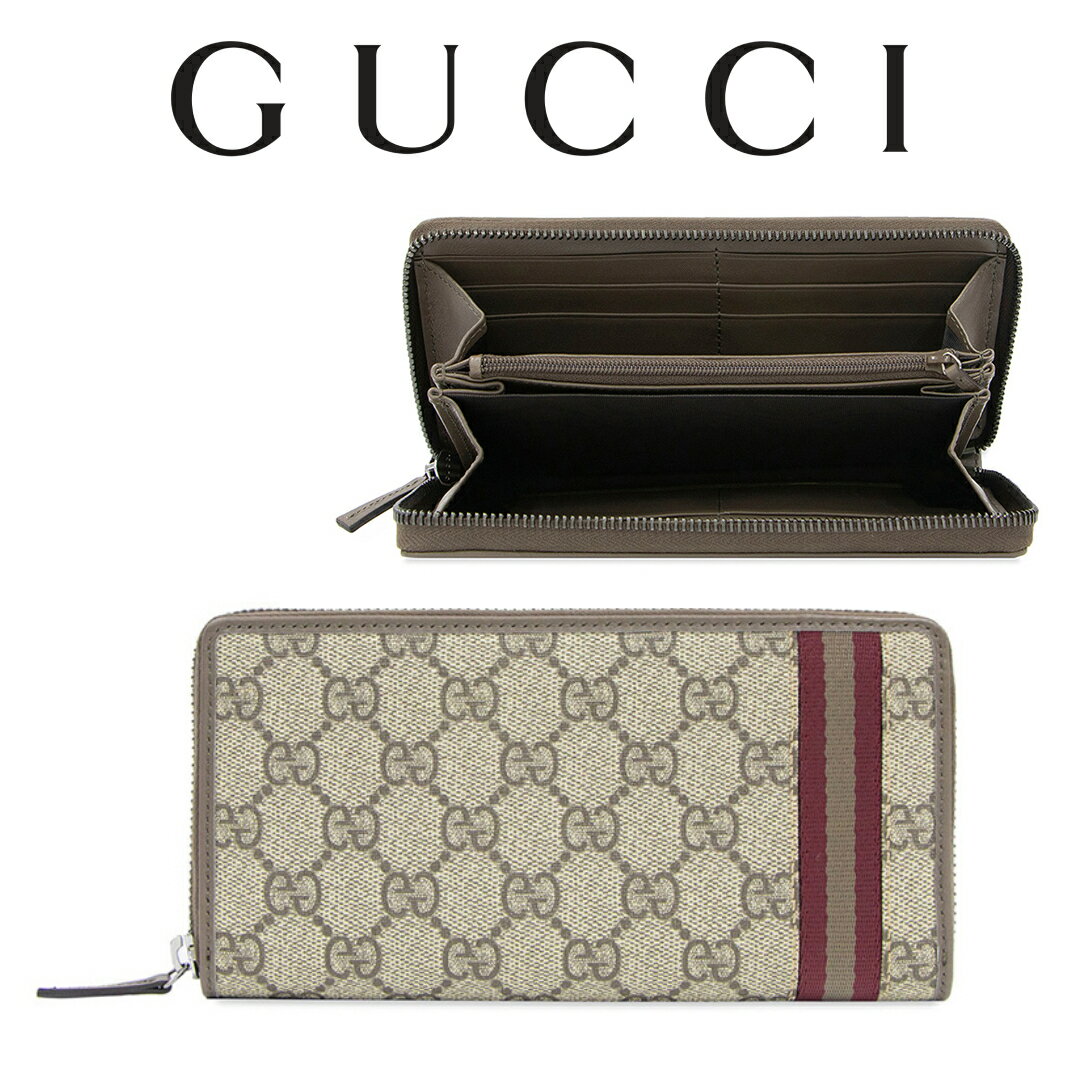 グッチ 長財布（メンズ） グッチ GUCCI メンズ ラウンドファスナー長財布 GG柄のモノグラムパターン 308009 KGD8R 9793 海外輸入新古品