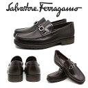 フェラガモ FERRAGAMO メンズ ビジネス レザーシューズ クラシック メンズ ローファー 0390530 MASTER HICKORY 海外輸入新古品