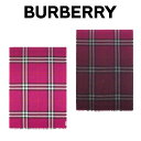 バーバリーBURBERRY レディース マフラー 3931695 6511B DEEP-FUCHSIA ディープフクシア 海外輸入新古品