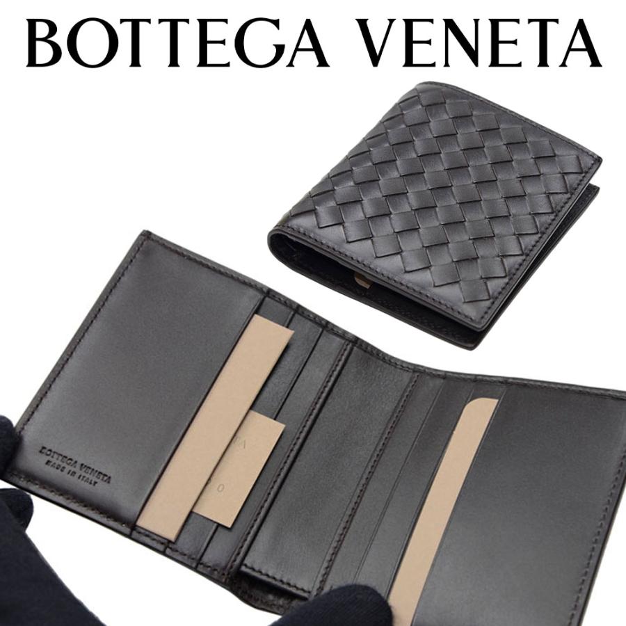 ボッテガ・ヴェネタ 二つ折り財布（メンズ） ボッテガ ヴェネタ BOTTEGA VENETA メンズショートフォールドウォレット 2つ折り財布 222338 V4651 2006 小銭入れなし 海外輸入新古品