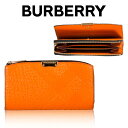 バーバリー 長財布 レディース バーバリーBURBERRY レディース 長財布 ウォレット 3949739 22130 CO-ORANGE オレンジ 海外輸入新古品