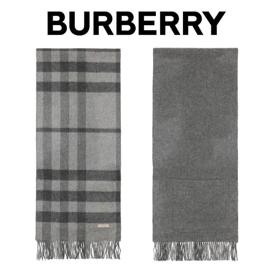 バーバリー マフラー（レディース） バーバリーBURBERRY レディース マフラー 3956171 0530B PALE-GREY グレー 海外輸入新古品