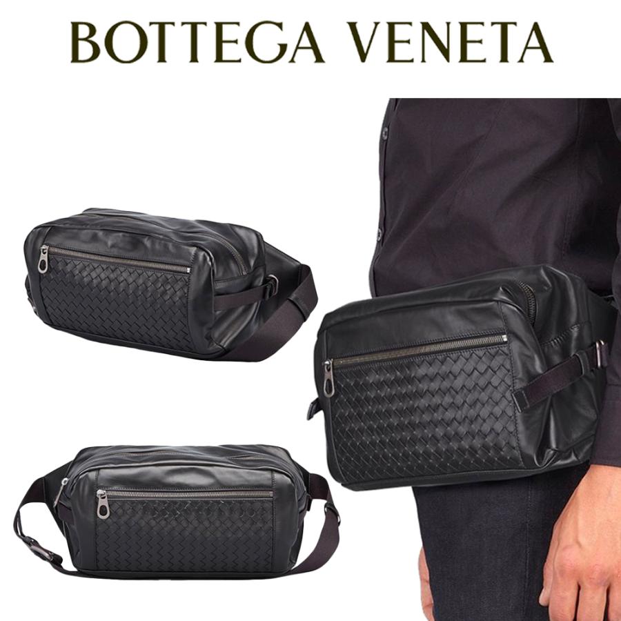 ボッテガヴェネタ BOTTEGA VENETA メンズボディバッグ 斜めがけバッグ メンズ ファスナー式 361013 VQ121 1000 海外輸入新古品