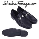 フェラガモ FERRAGAMO メンズ ビジネス レザーシューズ クラシック メンズ ローファー 0401611 MAGNIFICO NERO 海外輸入新古品