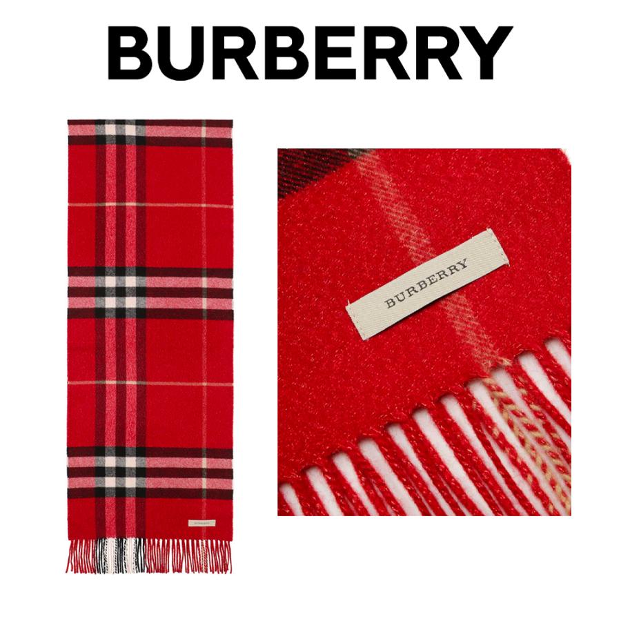 バーバリーBURBERRY レディース マフラー 3955674 6045B PARADE-RED レッド 海外輸入新古品