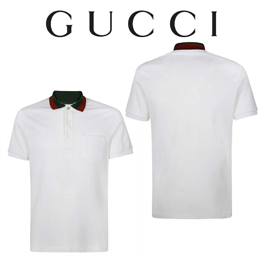 GUCCI グッチ GUCCI ポロシャツ メンズ 半袖 トップス ストレッチ 408321 X7331 9060 海外輸入新古品