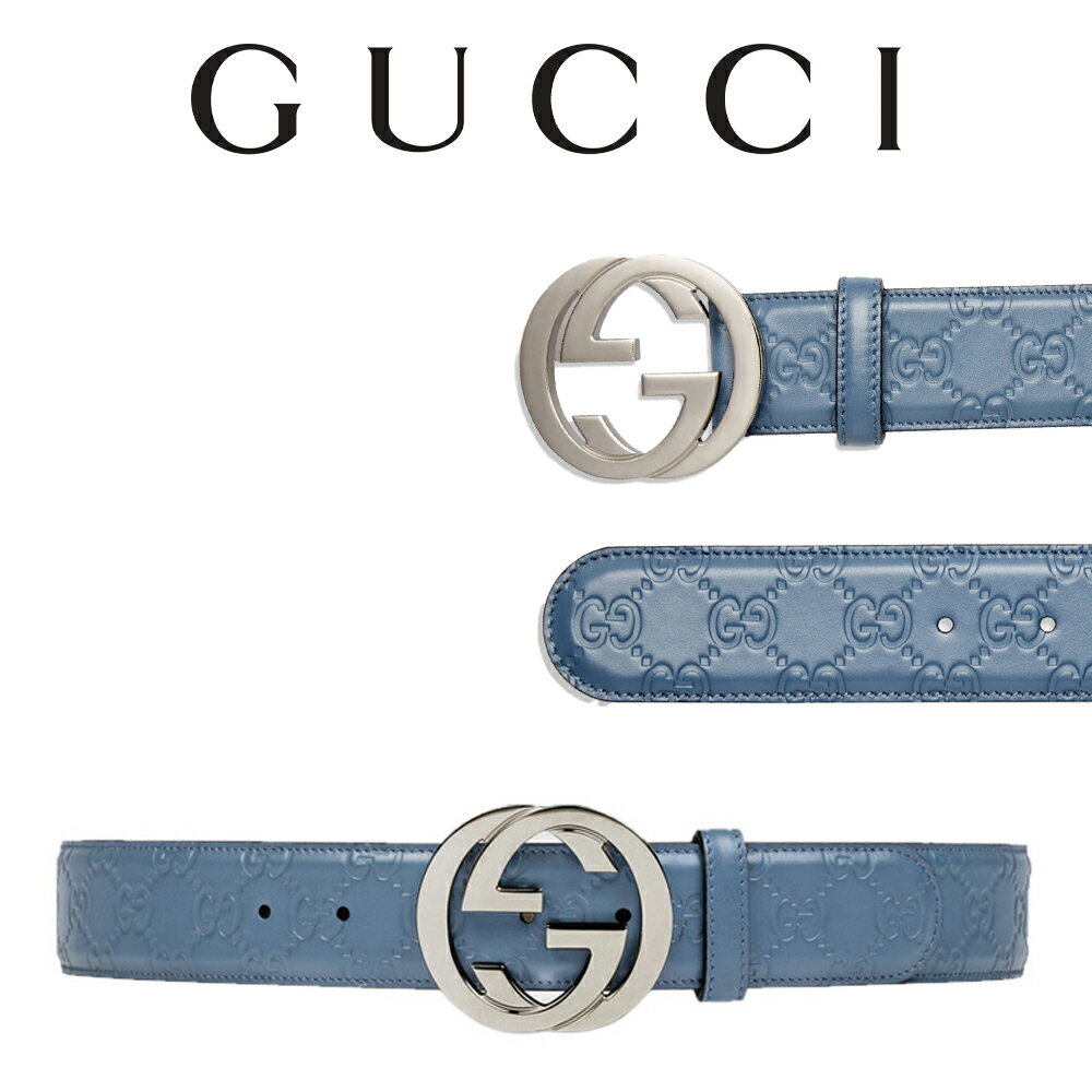 グッチ ベルト（メンズ） グッチ GUCCI ダブルGGバックル レザーベルト 411924 CWC1N 4710 海外輸入新古品