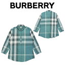 バーバリーBURBERRY レディース チェック シャツ 3943404 3259B OPAL-GREEN 海外輸入新古品