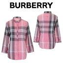 バーバリーBURBERRY レディース ピンクレッド シャツ 3943405 6854B PALE-ROSE-PINK 海外輸入新古品