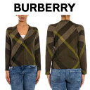 バーバリー セーター レディース バーバリーBURBERRY レディース チェック ニット セーター 3932721 3105B MILIT-OLI 海外輸入新古品