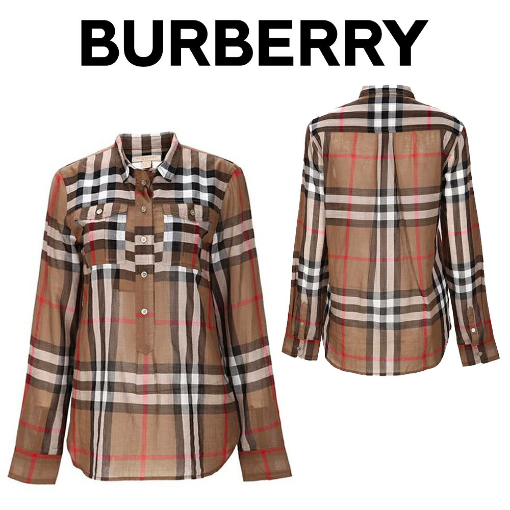 バーバリー BURBERRY レディースシャツ 3933021 2530B DARK-TRE 海外輸入新古品