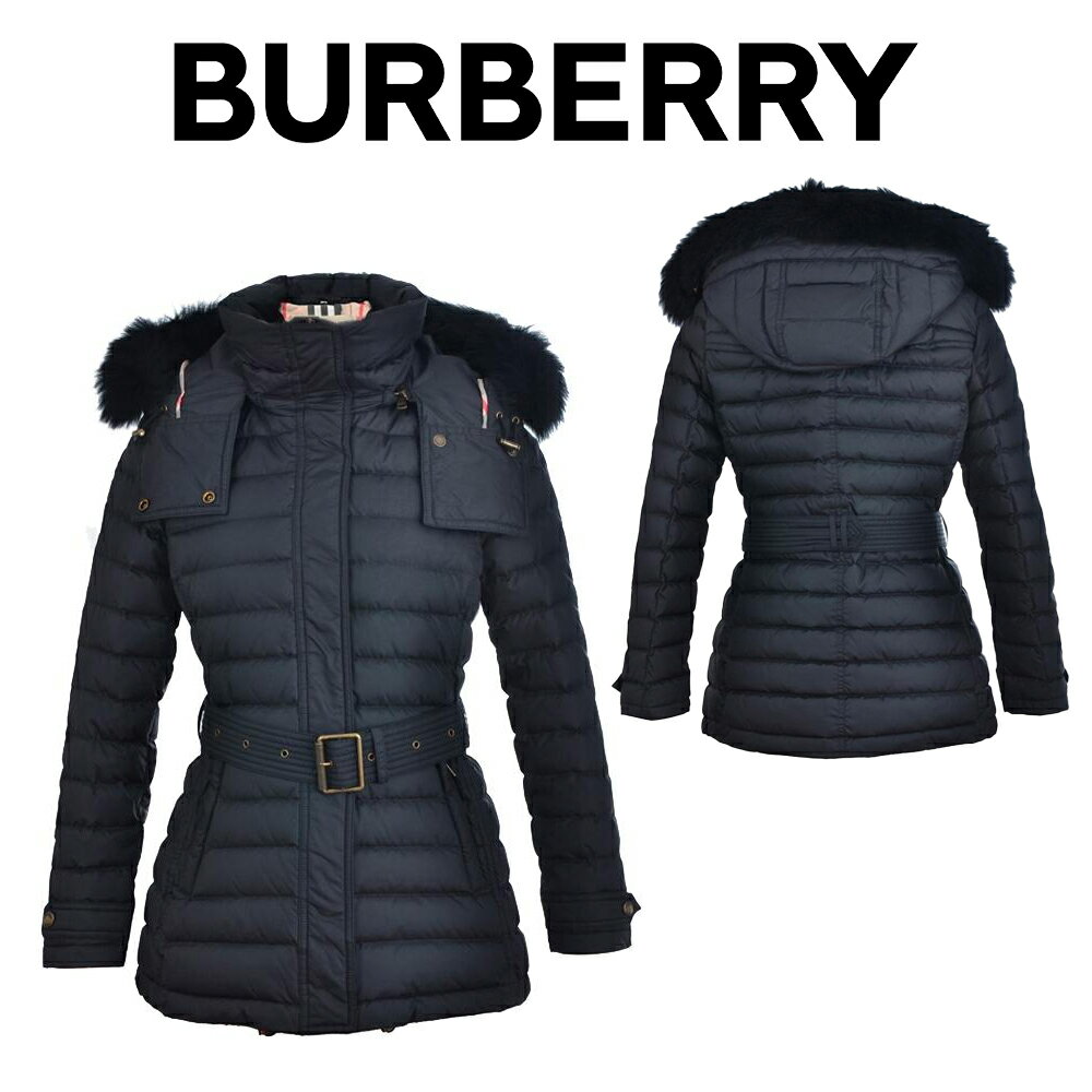 バーバリー BURBERRY レディースダウンジャケット 3933386 00100 BLACK 海外輸入新古品