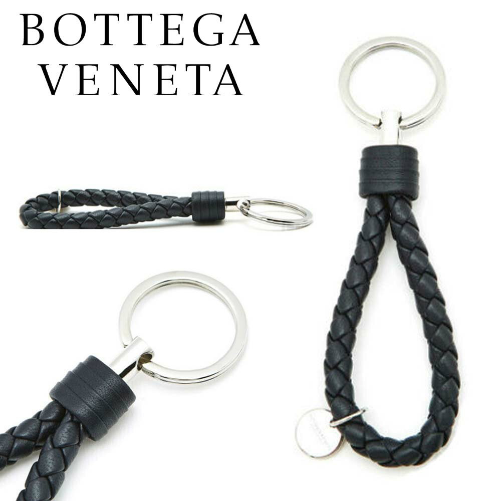 ボッテガヴェネタ キーホルダー（レディース） ボッテガヴェネタ BOTTEGA VENETA 113539 V001D 4014 キーホルダーネイビーブルー 海外輸入新古品