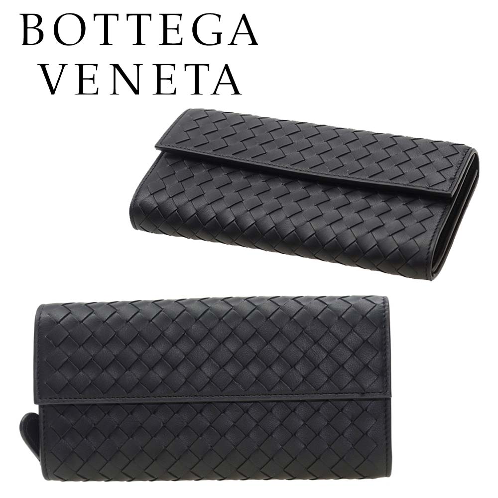 ボッテガ ヴェネタ BOTTEGA VENETA コンチネンタル 二つ折り 長財布 150509 V001N 1000イントレチャートレザー 海外輸入新古品