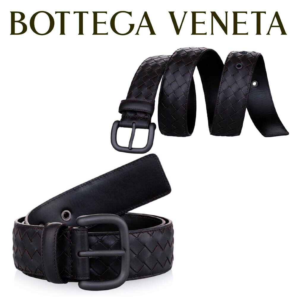 ボッテガヴェネタ ベルト（メンズ） ボッテガ ヴェネタ BOTTEGA VENETA メンズ ベルト 173784 V4650 2040 イントレチャートレザー 海外輸入新古品