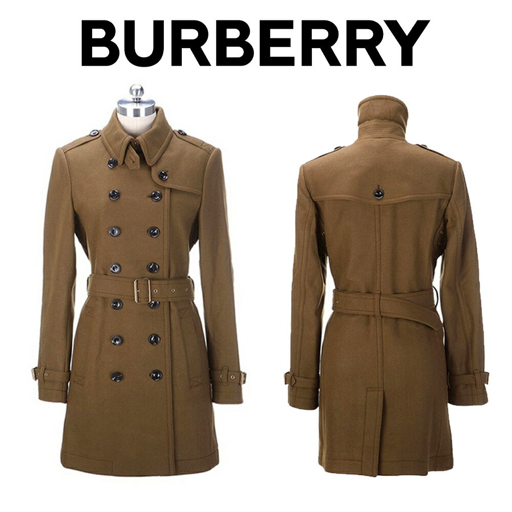 バーバリーBURBERRY レディース ブラウン コート 3890717 37600 OLIVE-BROWN 海外輸入新古品