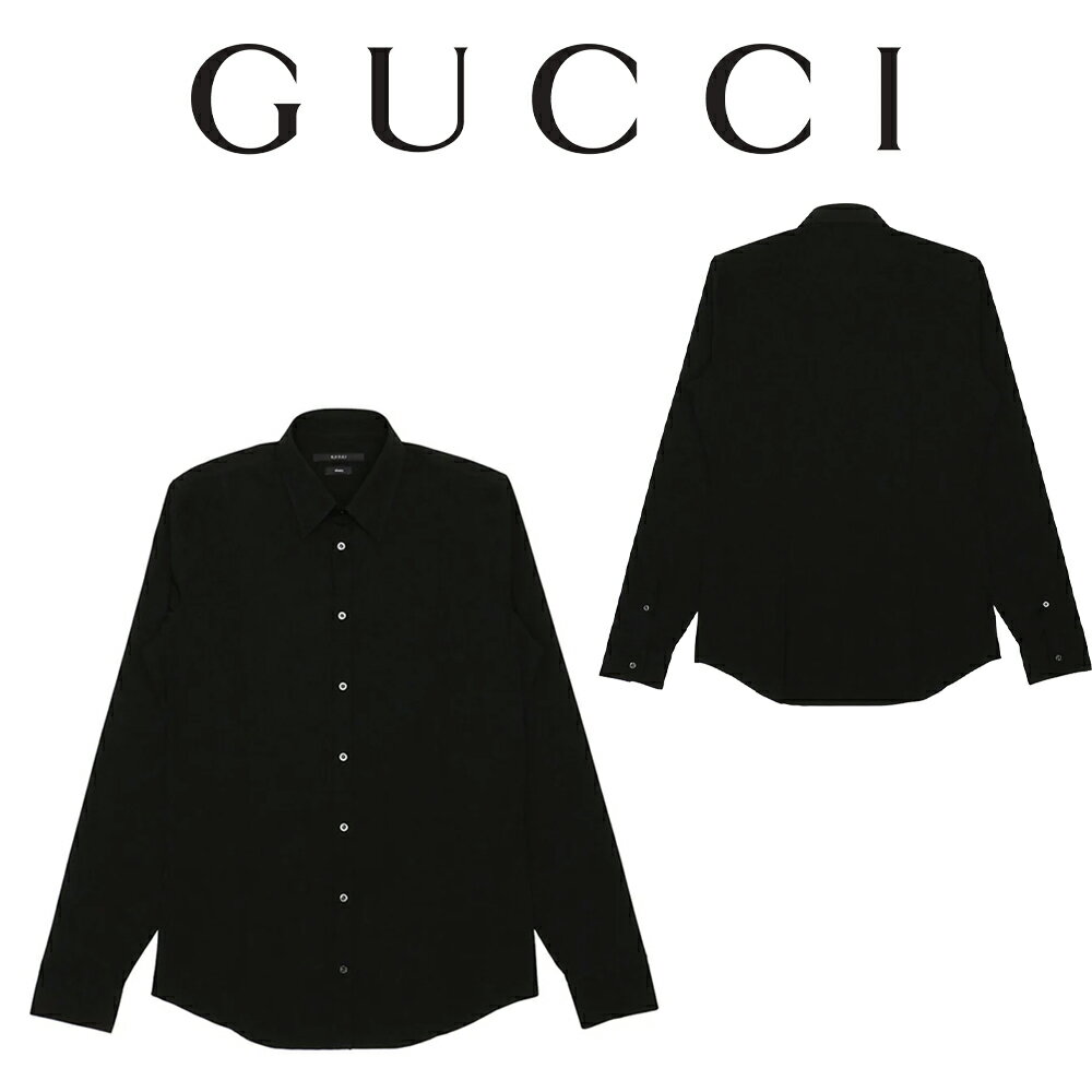 グッチ グッチ GUCCI メンズ シャツ 307640 26242 1000 ブラック 海外輸入新古品